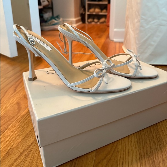 Tony Bianco White Heeled Sandals - Picture 2 of 4